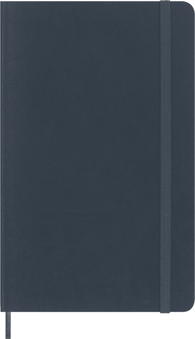 Colecção Vegan - Caderno Grande Soft Pautado Azul Petróleo