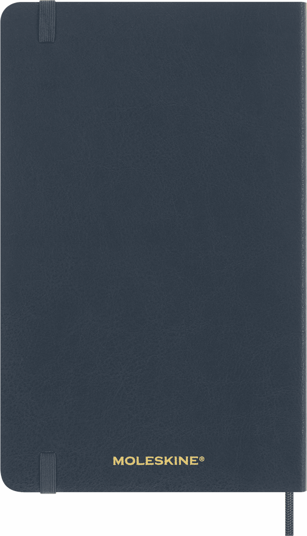 Colecção Precious & Ethical - Caderno Grande Soft Pautado Azul Petróleo