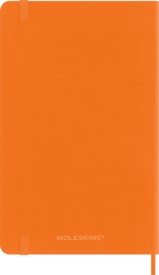 Colecção Precious & Ethical - Caderno Grande Soft Pautado Cor de Laranja