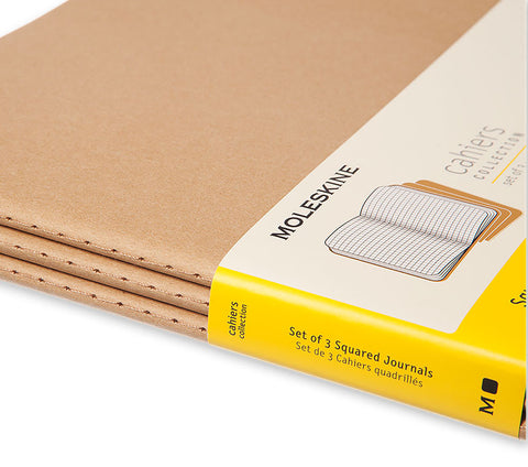 Cahier XXL Kraft - Conjunto de 3 cadernos