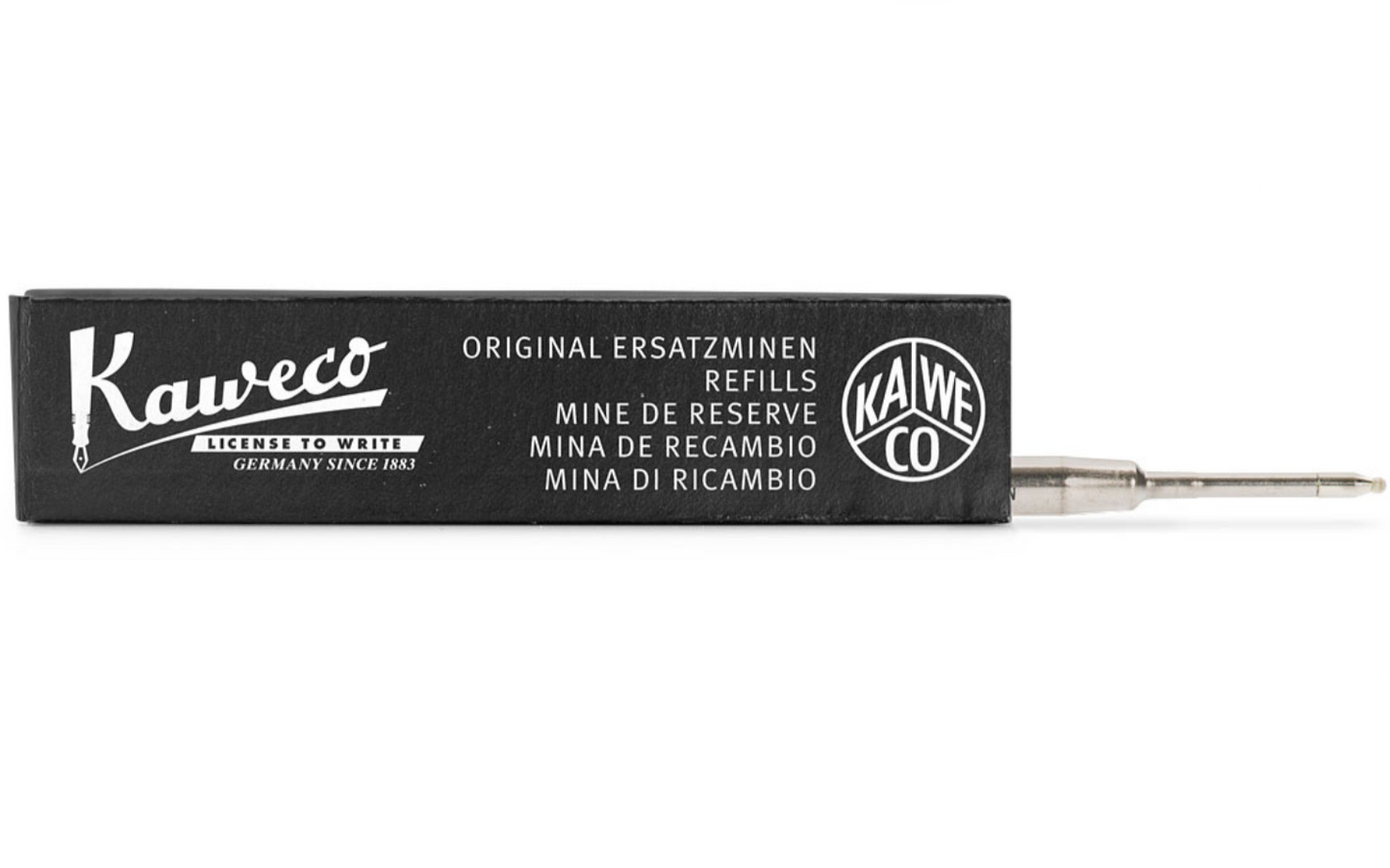 Recargas Kaweco 0.7 - G2 para canetas Moleskine/Kaweco Rollerball - Tinta Preta