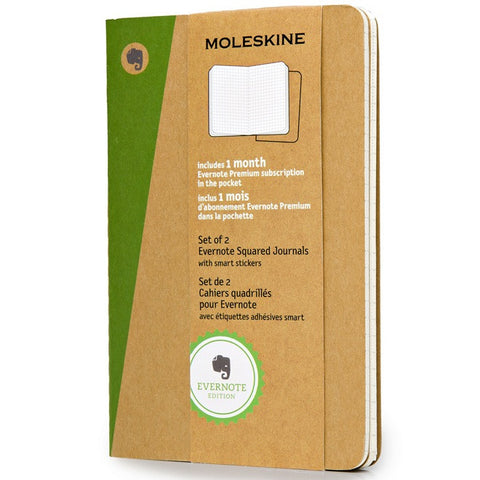 Cahier Evernote Quadriculado - Conjunto de 2 cadernos XL