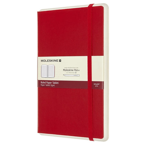 Paper Tablet 1 Pautado - Capa Vermelha