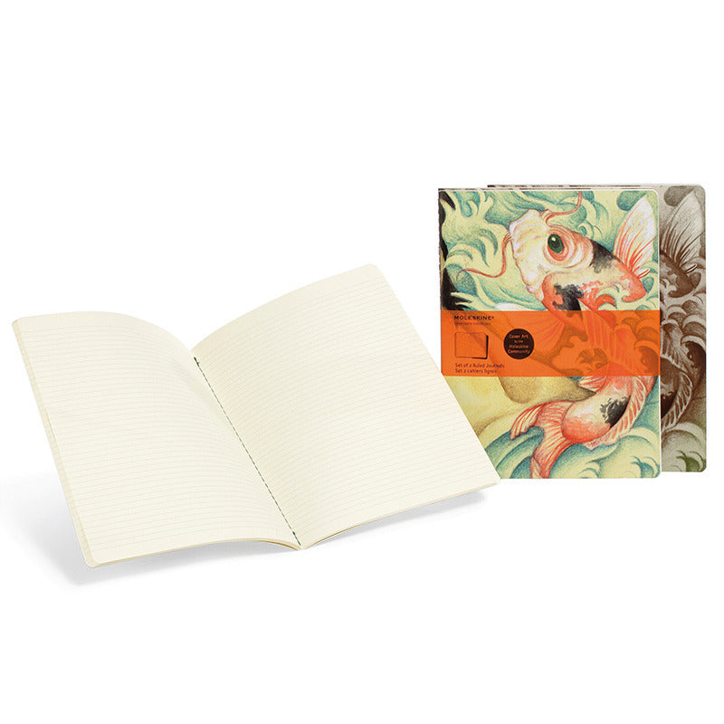 Cahier Cover Art Benjamin Barrios - Conjunto de 2 cadernos