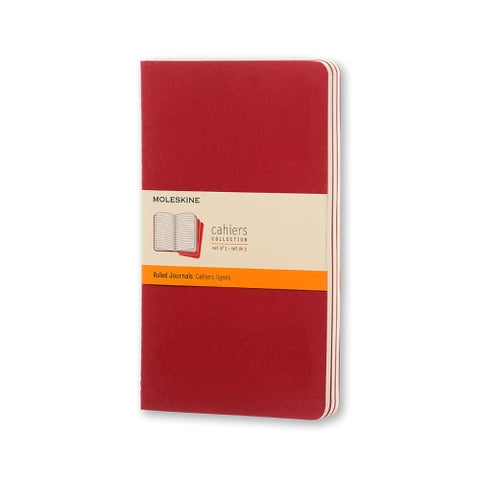Cahier Vermelho - Conjunto de 3 cadernos