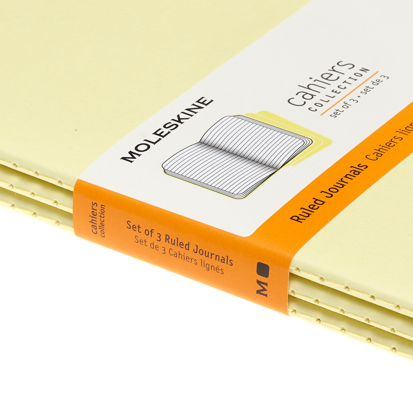 Cahier Amarelo Tranquilo - Conjunto de 3 cadernos