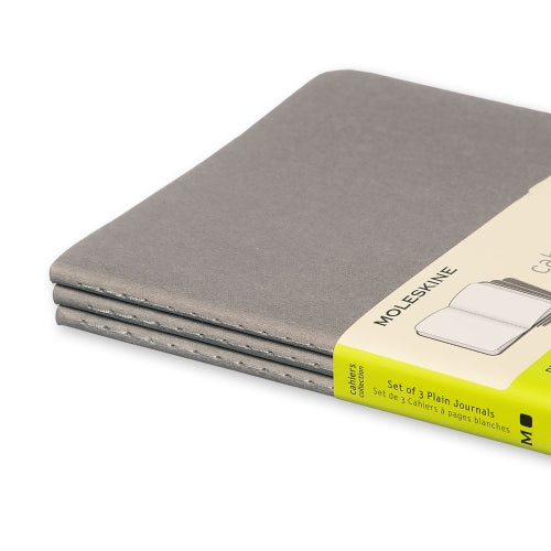 Cahier Cinza - Conjunto de 3 cadernos