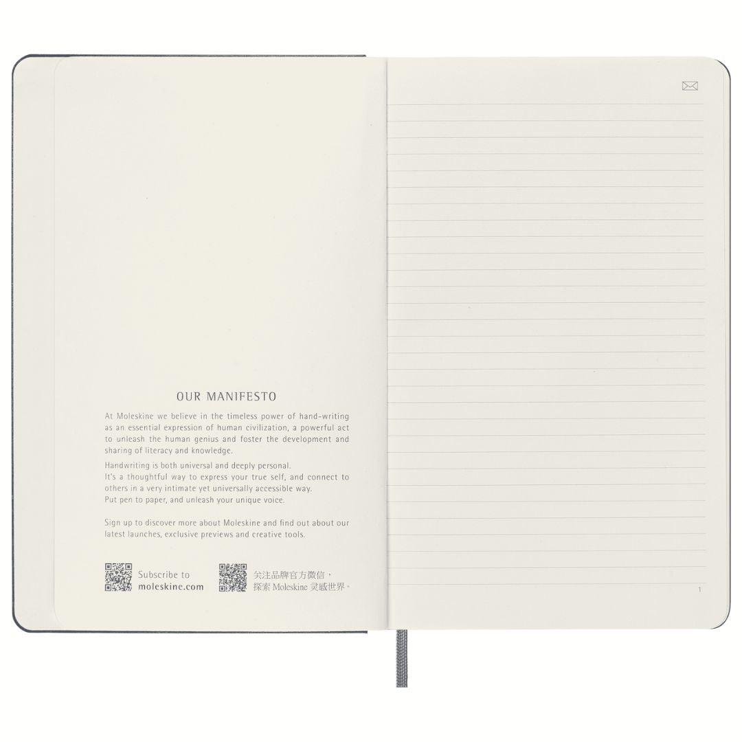 Smart Notebook Pautado, Capa Dura - Azul Safira