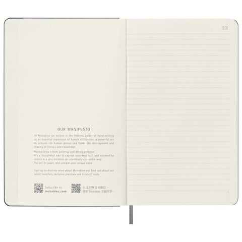 Smart Notebook Pautado, Capa Dura - Azul Safira