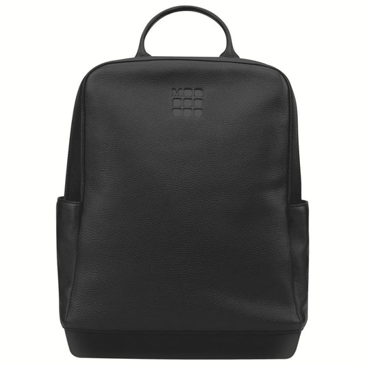 Mochila Clássica em Couro - Preta
