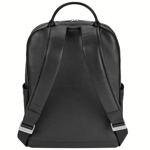 Mochila Clássica em Couro - Preta