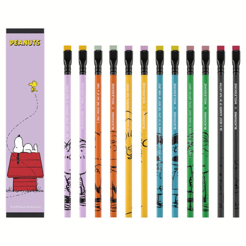 Caixa de Oferta Peanuts - Caderno Pautado + Caixa de 12 Lápis + Afia-Lápis