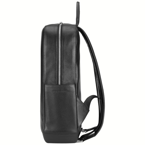 Mochila Clássica em Couro - Preta