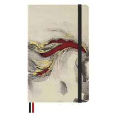 Cavalo de Fogo Branco - Caderno Pautado Grande