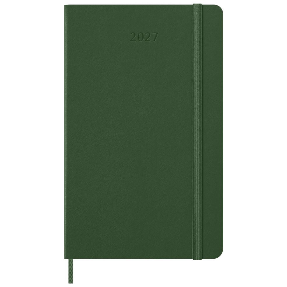 Agenda Plano Semanal 12 Meses 2027 - Verde Mirtilo