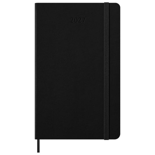 Agenda Semanal Horizontal 12 Meses 2027 - Preta