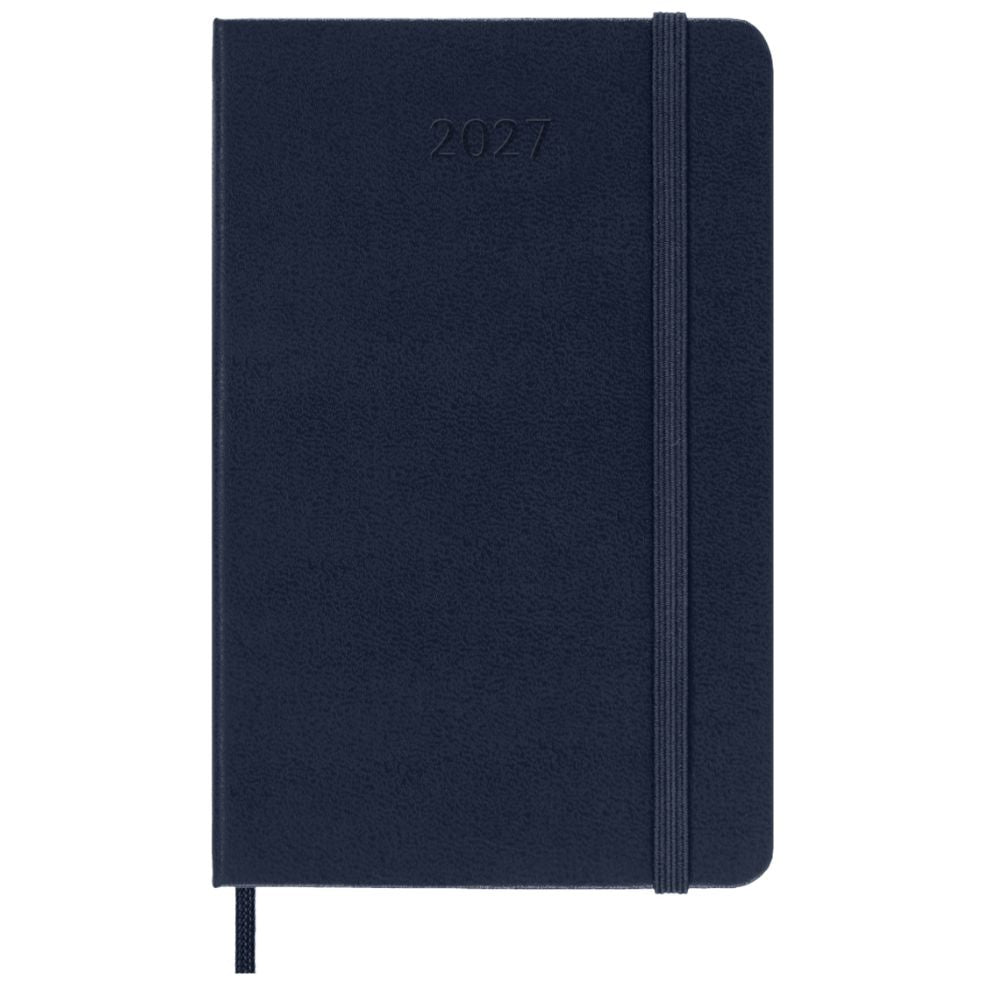 Agenda Plano Semanal 12 Meses 2027 - Azul Safira