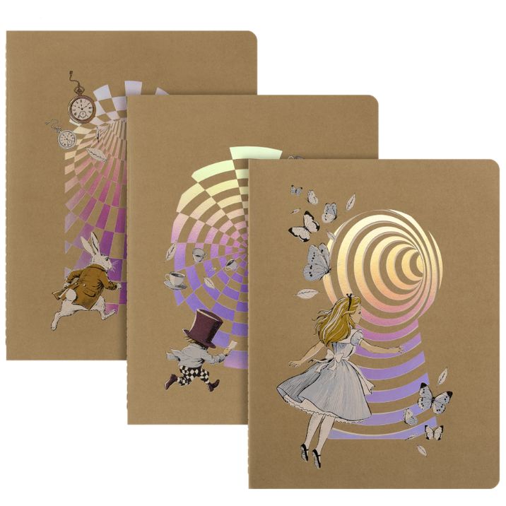 Cahier Alice Wonder - Conjunto de 3 Cahiers XL Pautados
