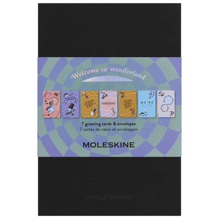 Alice Wonder - Conjunto de 7 postais + envelopes