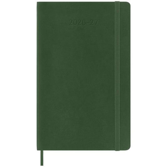 Agenda Semanal 18 Meses 2026/27 Verde Mirtilo - Capa Flexível