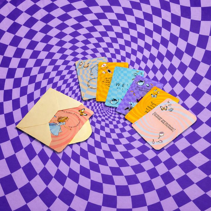 Alice Wonder - Conjunto de 7 postais + envelopes