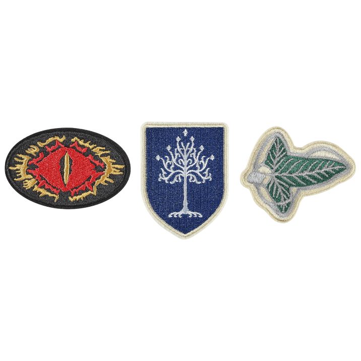 Senhor dos Anéis - Conjunto de 3 Emblemas Bordados, Autocolantes