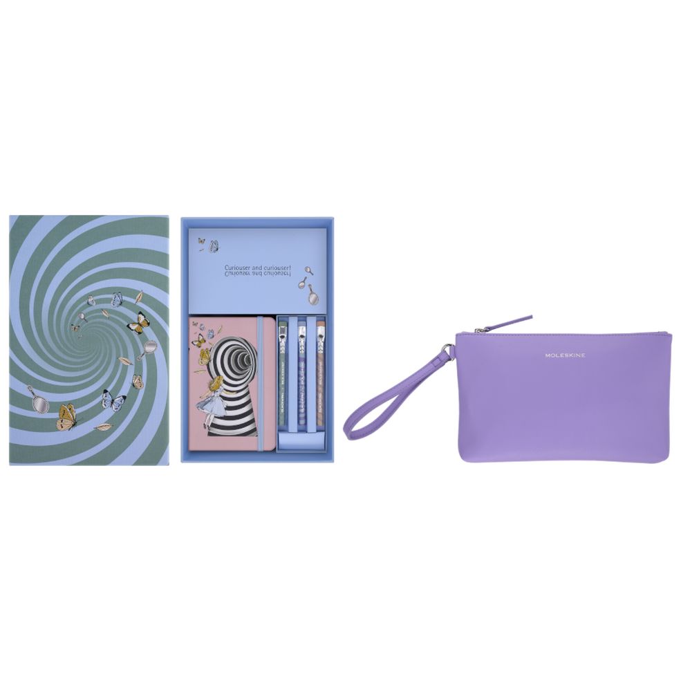 Alice Wonder - Bolsa com Caderno de Bolso + Lápis Mini