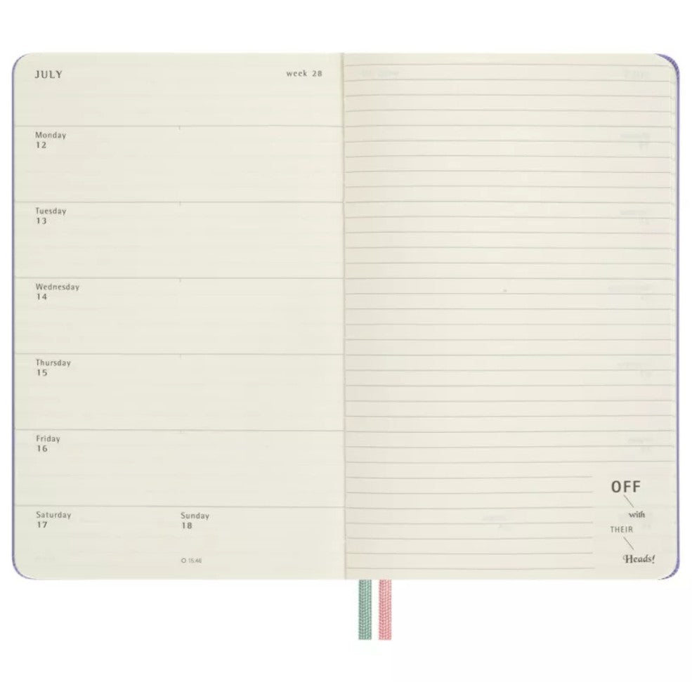 Agenda Semanal Alice Wonder 18 Meses 2026/2027
