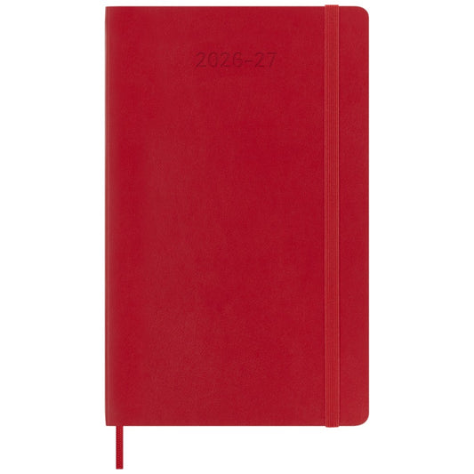 Agenda Semanal 18 Meses 2026/27 Vermelha - Capa Flexível