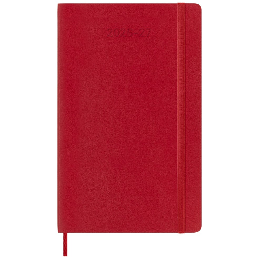 Agenda Semanal 18 Meses 2026/27 Vermelha - Capa Flexível