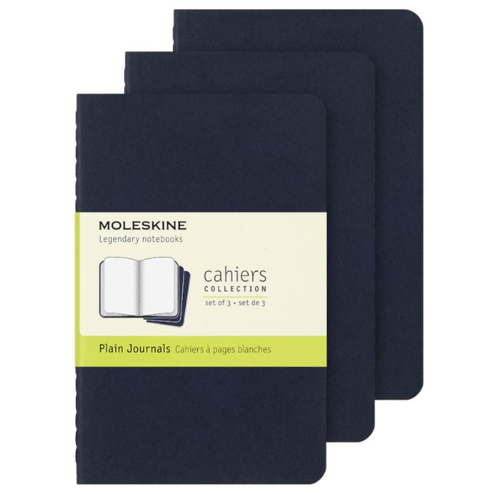 Cahier Azul Indigo - Conjunto de 3 cadernos