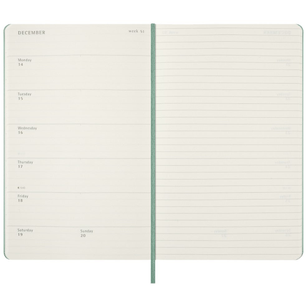 Agenda Semanal 18 Meses 2026/27 Verde Sálvia - Capa Dura