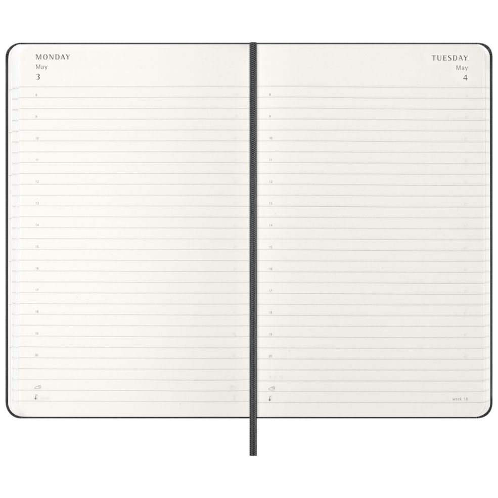 Agenda Diária 12 Meses 2027 - Preta