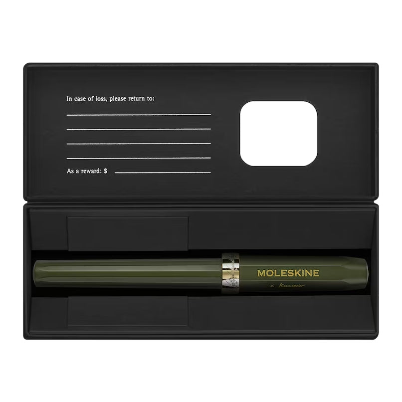 Colecção Senhor dos Anéis - Caneta Ballpen Moleskine/Kaweco Verde Seco