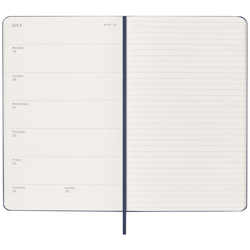 Agenda Semanal 18 Meses 2026/27 Azul Safira - Capa Dura