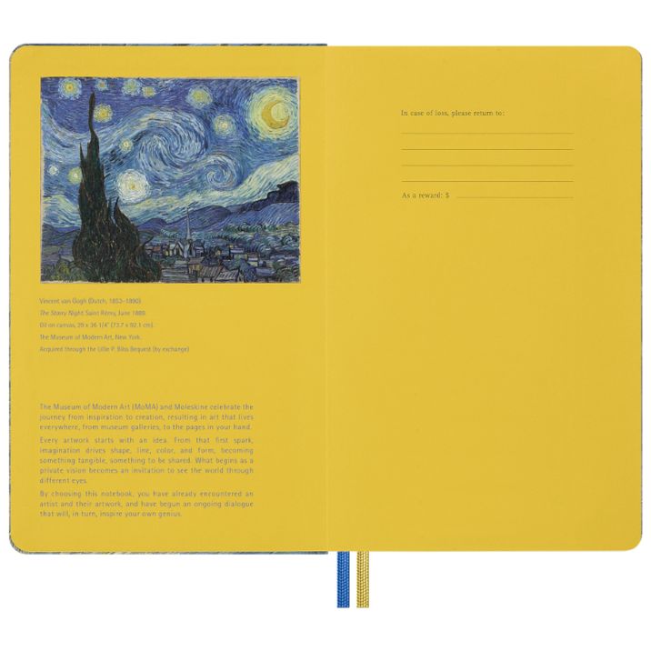 Caixa Presente MoMA Van Gogh - Caderno Pautado Grande + Ballpen Kaweco/Moleskine