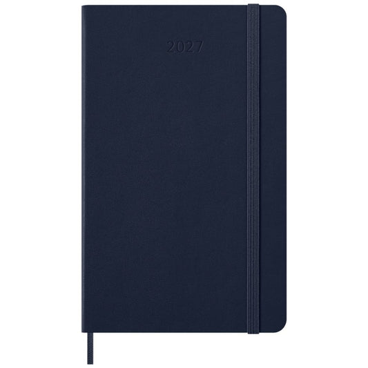 Agenda Plano Semanal 12 Meses 2027 - Azul Safira