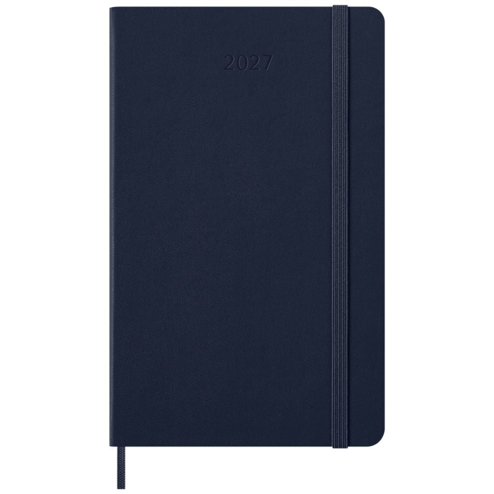 Agenda Plano Semanal 12 Meses 2027 - Azul Safira