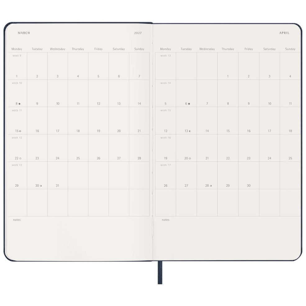 Agenda Semanal 18 Meses 2026/27 Azul Safira - Capa Dura