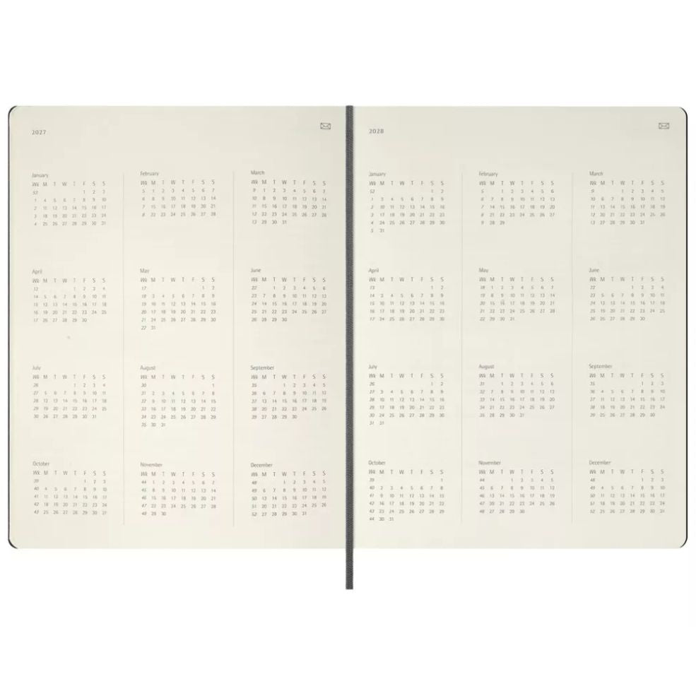 Agenda Semanal Smart PRO Vertical 12 Meses 2027 - XL Preta