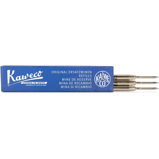 Recargas Kaweco 0.8 - G2 para canetas Moleskine/Kaweco Ballpen - Tinta Azul