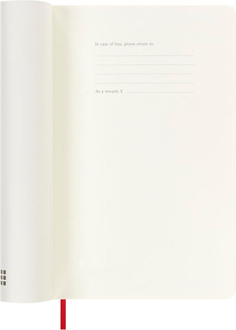 Agenda Semanal 18 Meses 2025/26 Vermelha - Capa Flexível