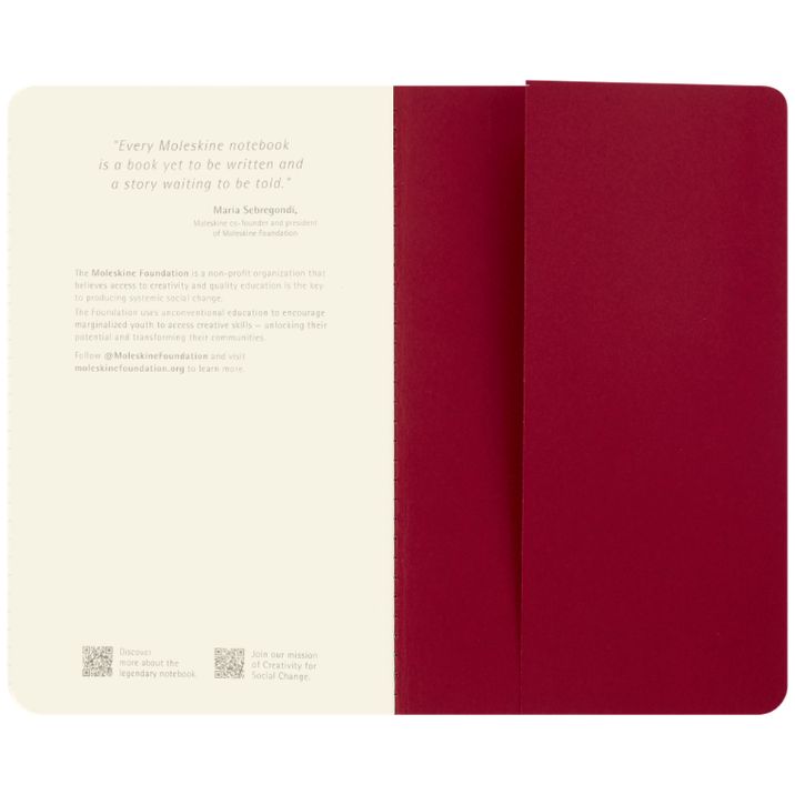 Cahier Pautado com padrões coloridos - Conjunto de 3 cadernos