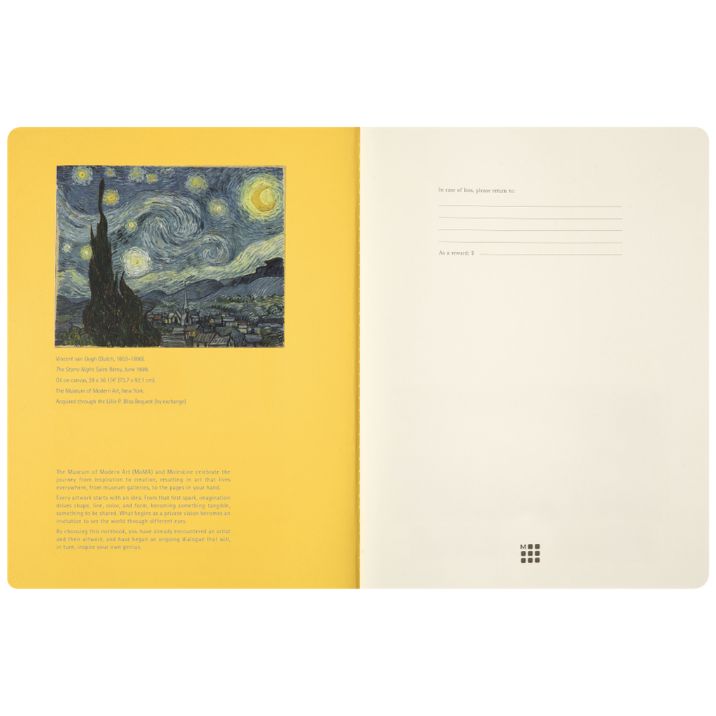 Cahier MoMA Vah Gogh XL Liso + Lápis