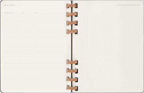 Agenda Espiral 12 Meses Preta, XL - Capa Dura