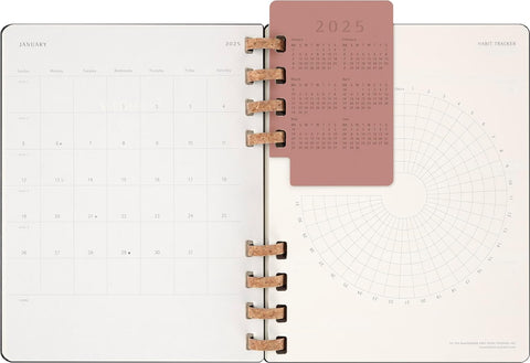 Agenda Espiral 12 Meses Preta, XL - Capa Dura