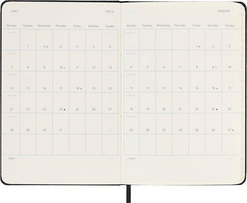 Agenda Semanal Horizontal 2025