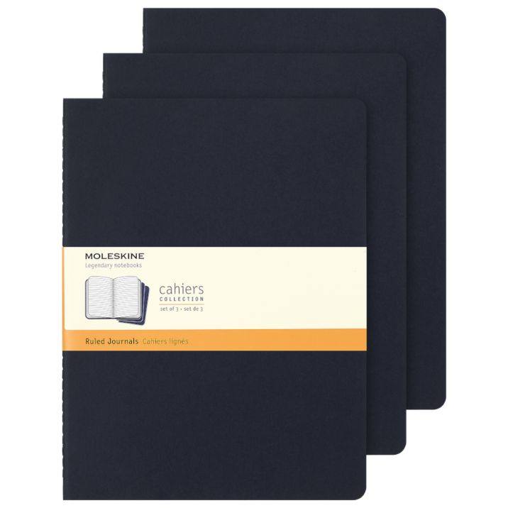 Cahier Azul Indigo - Conjunto de 3 cadernos