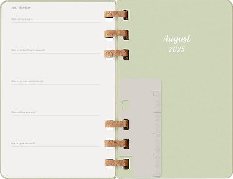 Agenda Espiral Académica 12 Meses (jul 2025/jun 2026) Kiwi - Capa Dura