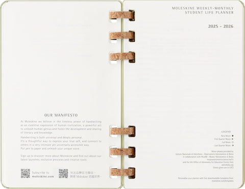 Agenda Espiral Académica 12 Meses (jul 2025/jun 2026) Kiwi - Capa Dura